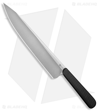CIVIVI Cibus Fixed Blade Chef Knife Milled Black G-10 (7.9" Satin)