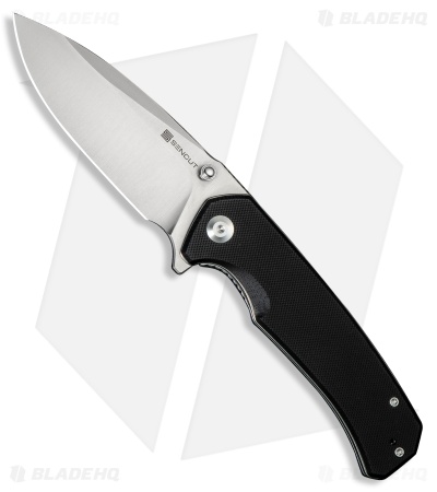 SENCUT Skarnax Liner Lock Knife Black G-10 (3.8" Satin)