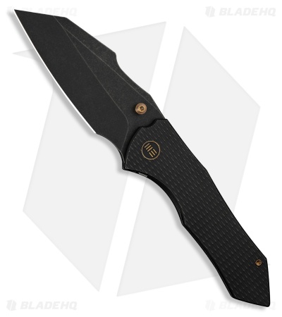 WE Knife Co. High-Fin XL Frame Lock Knife Black Diamond Titanium (3.5" Black SW)