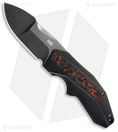 WE Knife Co. Coral Frame Lock Knife Bronze/Black Ti + Lava Flow CF (3" Gray)