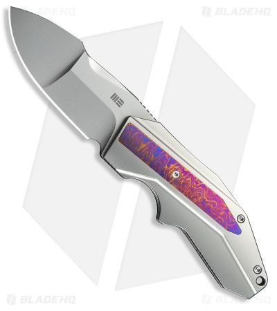 WE Knife Co. Coral Frame Lock Knife Polished/BB Ti + Timascus (3" Polish/BB)