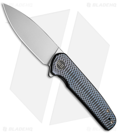 WE Knife Co. Shakan Frame Lock Knife Black/Blue Titanium (2.97" BB) WE20052C-1
