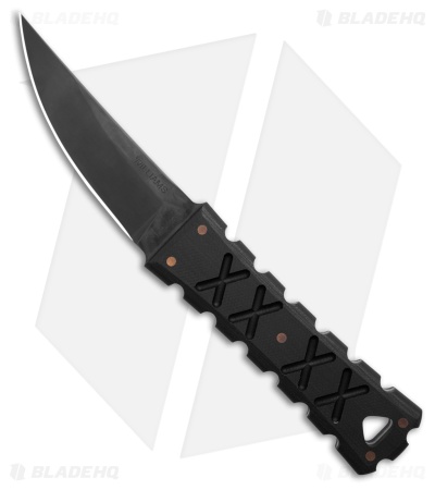 Williams Blade Design SZM 004 Fixed Blade Knife Black Micarta (3.5" Dark Apoc)