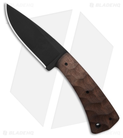 Winkler Knives Forest Edge Fixed Blade Knife Sculpted  Walnut (3.75" Black)