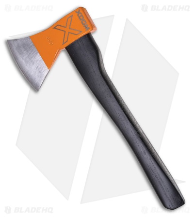 WOOX Thunderbird  14" Orange Throwing Axe Black Appalachian Hickory WXA04002