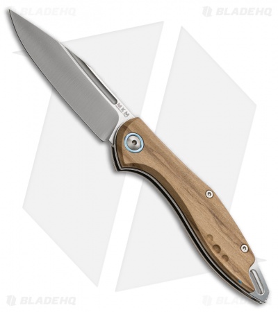MKM Burnley Fara Slip Joint Folding Knife Olive Wood (3" Satin) MY01-O