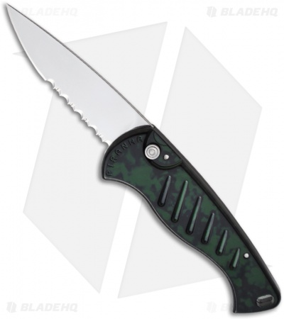 Piranha Fingerling Green Automatic Knife (2.5