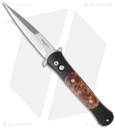 Pro-Tech The Don Automatic Knife 1706 w/ Maple Burl (3.5" Satin)