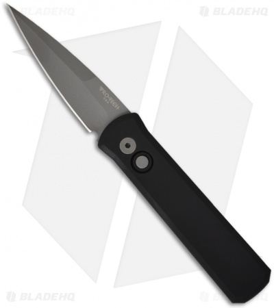 Pro-Tech Godson Automatic Knife Black Aluminum (3.2" Bead Blast) 720