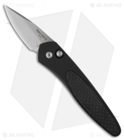 Pro-Tech Half-Breed Tuxedo Automatic Knife Black/Ivory Micarta (1.95" Stonewash)