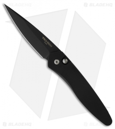 Pro-Tech Newport Tactical Automatic Knife Black Aluminum (3" Black)