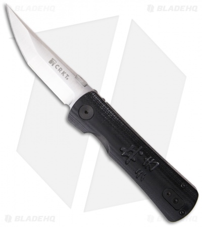 CRKT Cinco Frame Lock Brown G-10 Knife (2.9" Black) 7091