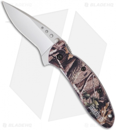 Kershaw Scallion Flipper Knife Tree Camo Aluminum (2.25