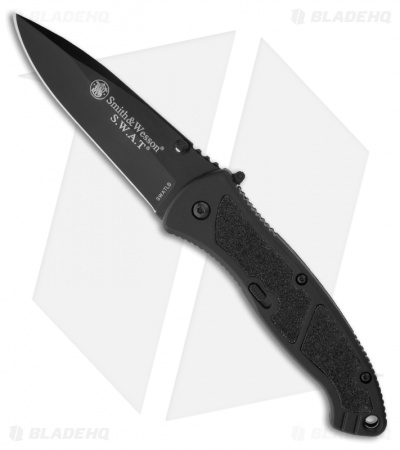 S&W SWAT II Thumb Stud Spring Assisted Knife (3.5" Black)