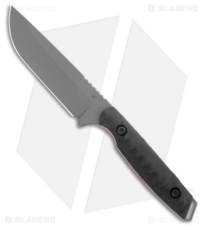 Toor Knives Field 2.0 Spanish Moss Fixed Blade Knife Ebony (4.5" Gray)