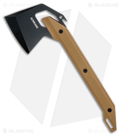 Schrade 12in Frontier Axe Tan GFN Handle (4.13 Black 3Cr13 Axe Head)